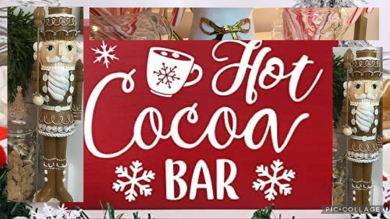 Hot cocoa bar sign at the Chillville village